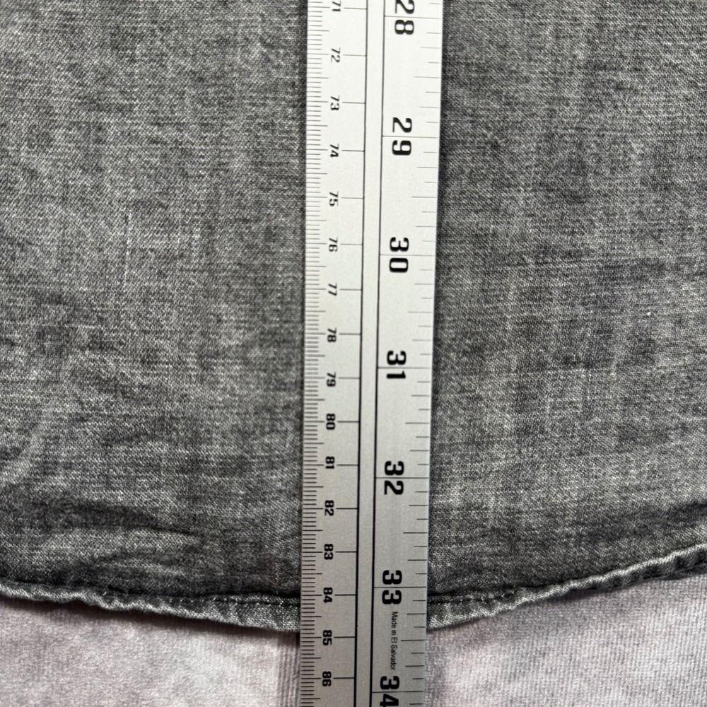 Harley-Davidson Mens 3XL Gray Cotton Long Sleeve Button Down Wing Patch Shirt - Picture 9 of 11